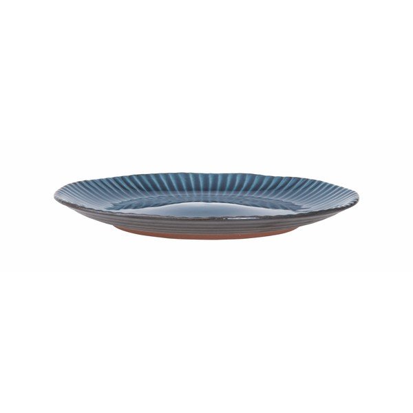 Modrý kameninový talíř Bahne & CO Birch, ø 27,5 cm