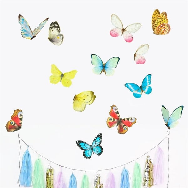 Nástěnné znovu snímatelné samolepky Chocovenyl Butterflies