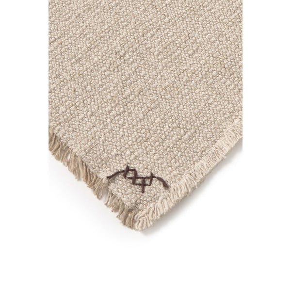 Krémová bavlněná deka 130x180 cm Handloom – Lorena Canals-image-4