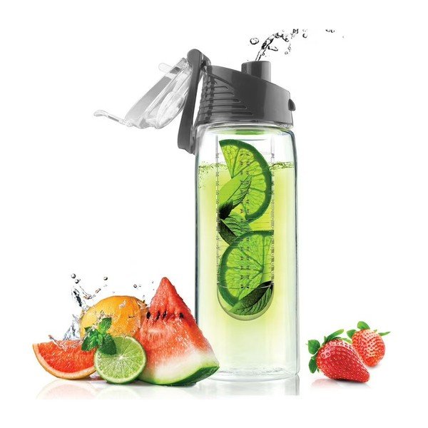 Šedá lahev Asobu Flavour It 2 Go, 600 ml-image-2