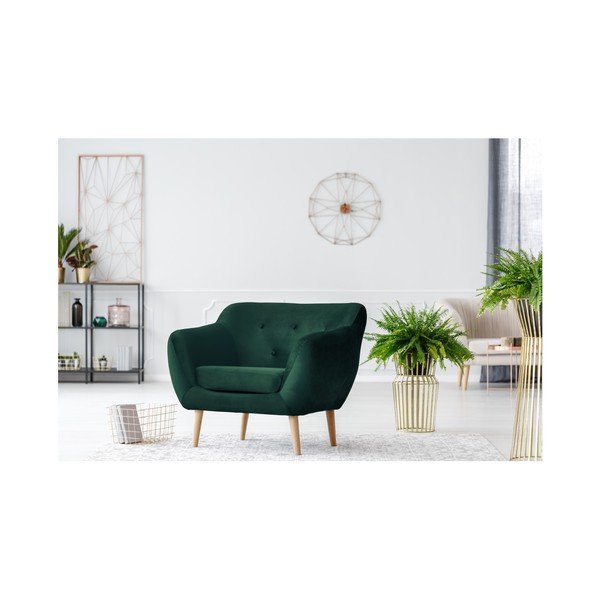Zelené křeslo Mazzini Sofas Amelie-image-3