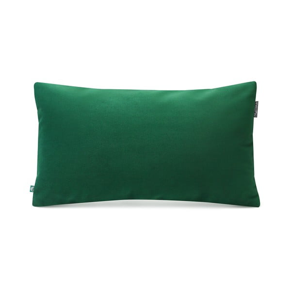 Lahvově zelený povlak na polštář se sametovým povrchem Mumla Velvet, 30 x 50 cm