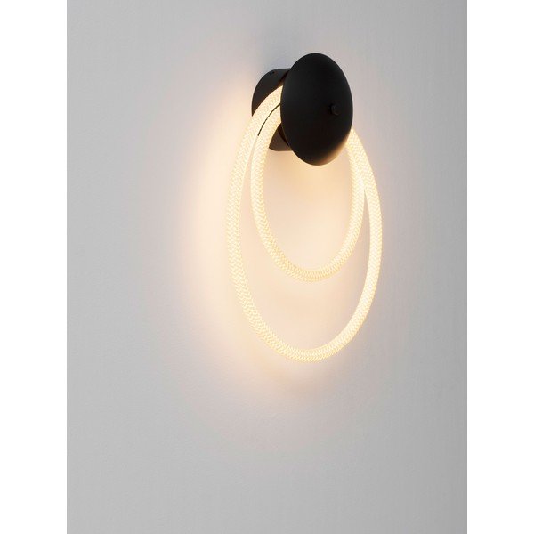 Bílé/matně černé ocelové LED nástěnné svítidlo Ilane – Nova Luce-image-2