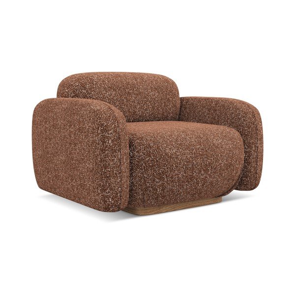 Oranžové/hnědé křeslo Ailani – Makamii