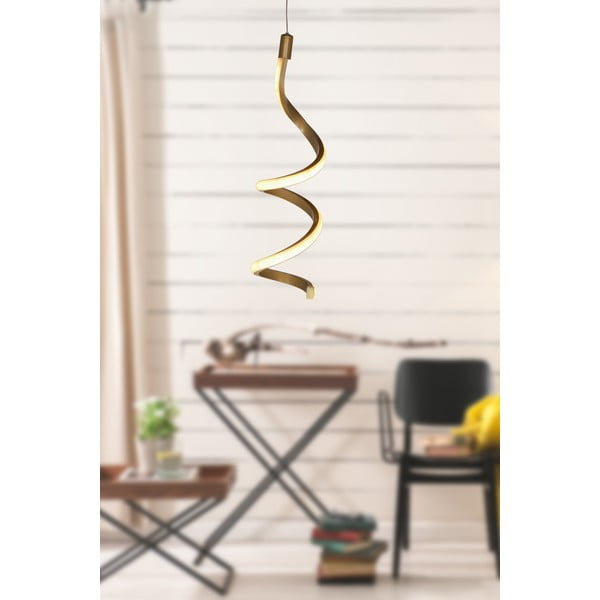 Kovové LED závěsné svítidlo v bronzové barvě ø 12 cm Hilton – Squid Lighting-image-1