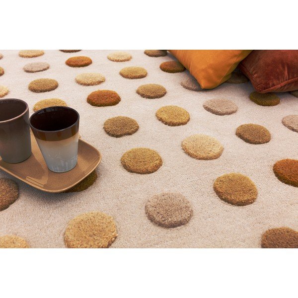 Žlutý ručně tkaný vlněný koberec 160x230 cm Dotty – Asiatic Carpets-image-3