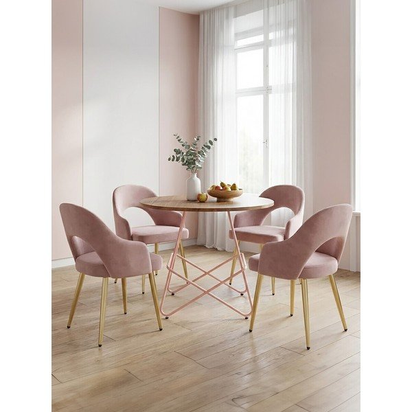 Kulatý jídelní stůl z jilmového dřeva ø 80 cm District – Premier Housewares-image-4