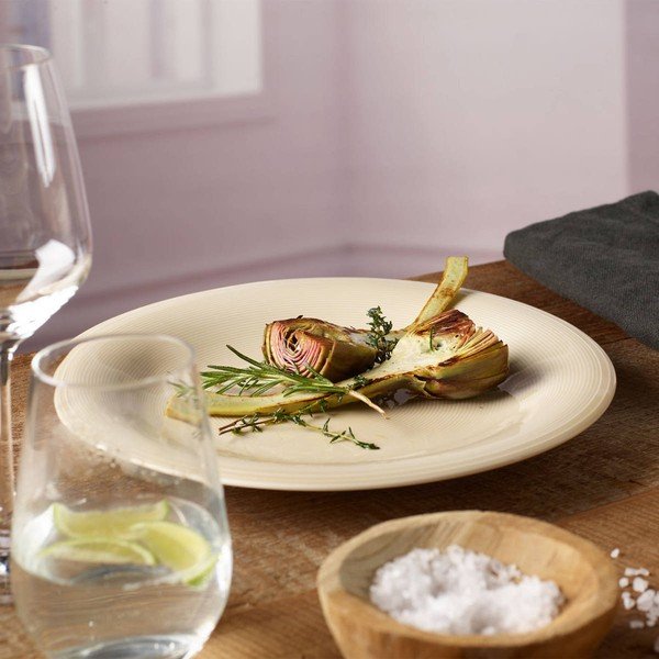 Bílo-béžový porcelánový talíř Villeroy & Boch Like Color Loop, ø 28,5 cm-image-1