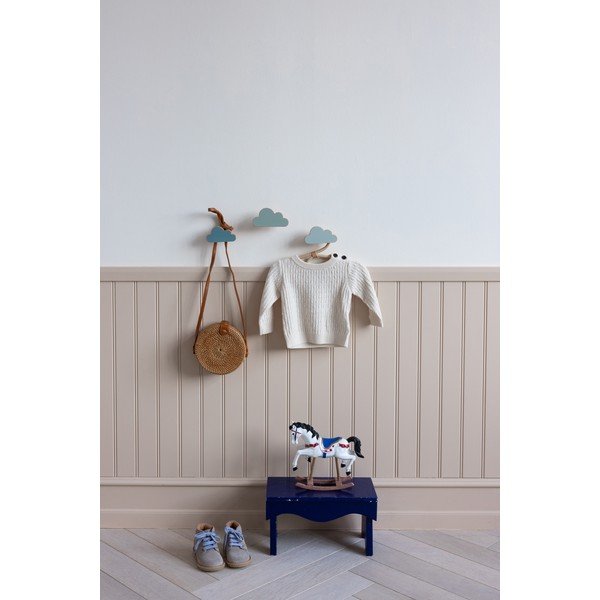 Světle modré nástěnné háčky v sadě 3 ks z bukového dřeva Cloud – Cam Cam Copenhagen-image-1