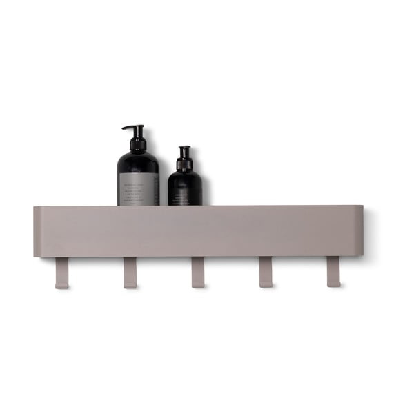 Světle šedá nástěnná ocelová koupelnová polička Multi – Spinder Design