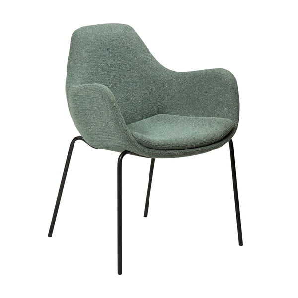 Světle zelené křeslo z textilie bouclé Zimmer – DAN-FORM Denmark