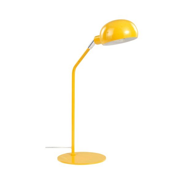 Žlutá ocelová stolní lampa s ohybatelnou konstrukcí (výška 59 cm) Lincon – Jotex