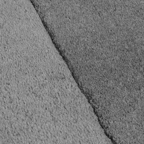 Černo-šedý ručně tkaný vlněný koberec 120x180 cm Lozenge Monochrome – Flair Rugs-image-4