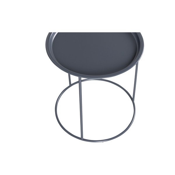 Světle šedý odkládací stolek WOOOD Ivar, ø 40 cm-image-3