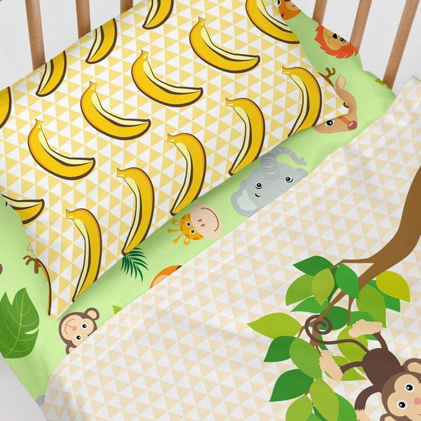 Zelené elastické bavlněné prostěradlo Mr. Fox Wild, 60 x 120 cm-image-4