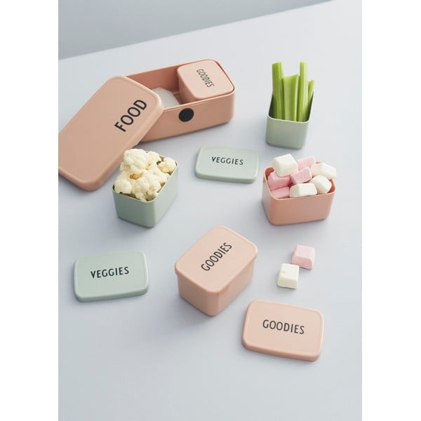 Růžový svačinový box Design Letters Goodies, 8,2 x 6,8 cm-image-4