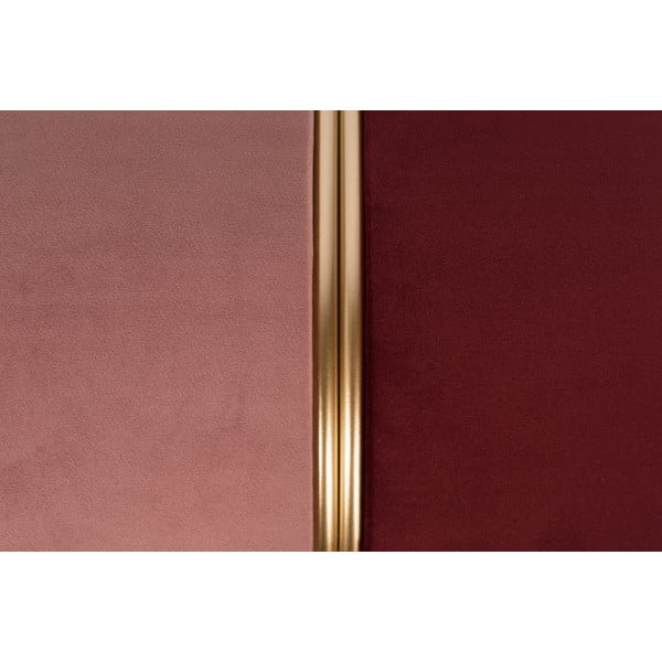 Červený/růžový sametový taburet Bubbly – White Label-image-3