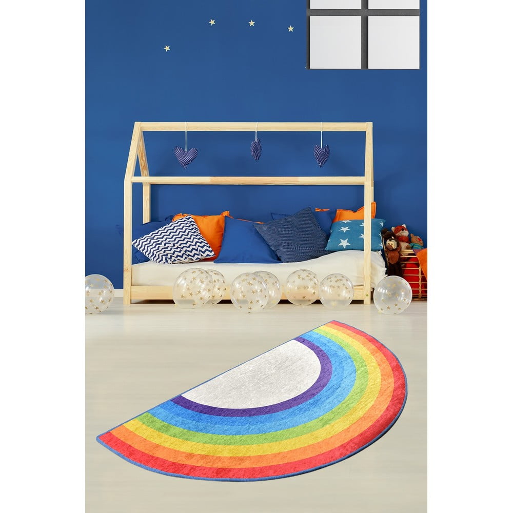 Dětský protiskluzový koberec Conceptum Hypnose Rainbow, 85 x 160 cm