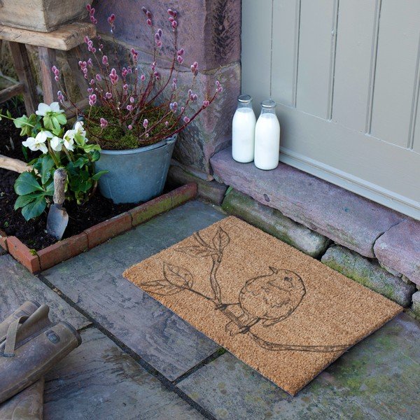 Rohožka z kokosového vlákna 40x60 cm Pencil Robin – Artsy Doormats-image-3