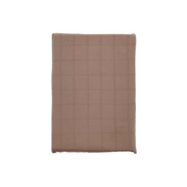 Hnědé damaškové povlečení na jednolůžko 140x200 cm Clear – Södahl-image-2