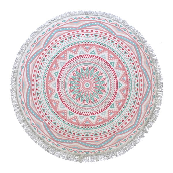 Kruhová osuška Mandala, ⌀ 155 cm
