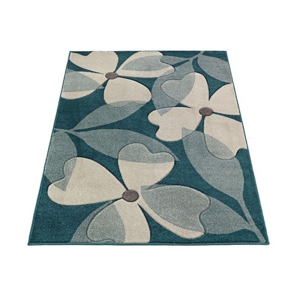 Koberec Intarsio Floral Blue, 160x230 cm-image-2