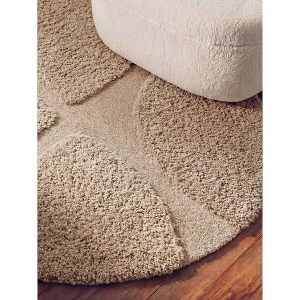 Béžový ručně tkaný kulatý koberec ø 160 cm Lambeth Jasper – Ted Baker-image-3