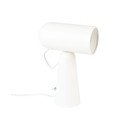 Bílá stolní lampa White Label Vesper