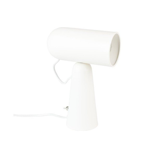Bílá stolní lampa White Label Vesper