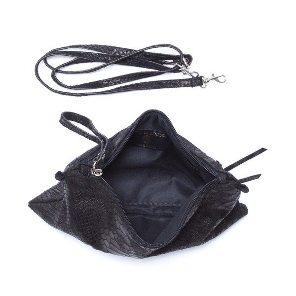 Kožená kabelka Carlita, černá-image-3