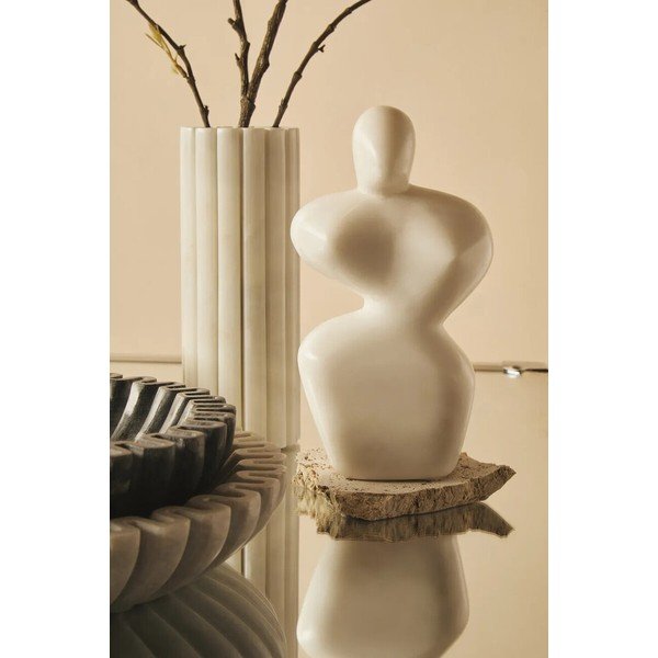 Bílá mramorová váza (výška 20 cm) Savio – Premier Housewares-image-2