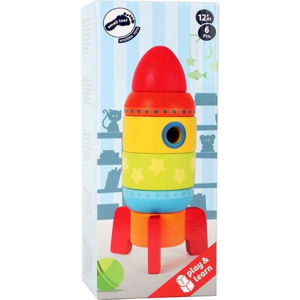 Dětská dřevěná skládací hra Legler Rocket-image-1