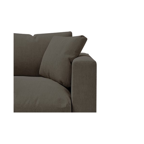 Tmavě šedá manšestrová pohovka 220 cm Comfy – Scandic-image-4