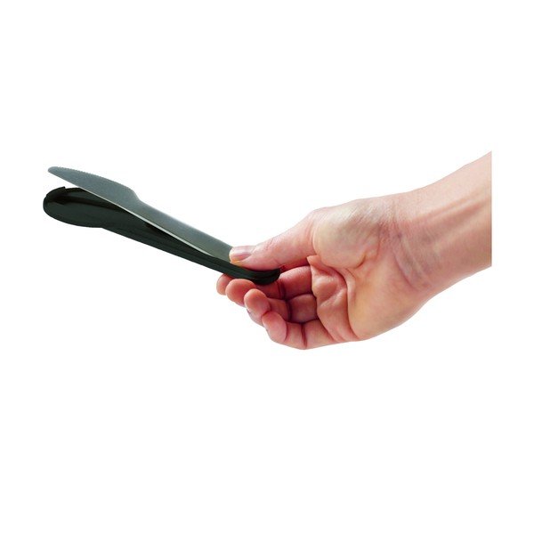 Černý/ve stříbrné barvě nerezový cestovní příbor v sadě 3 ks To Go – Lékué-image-3