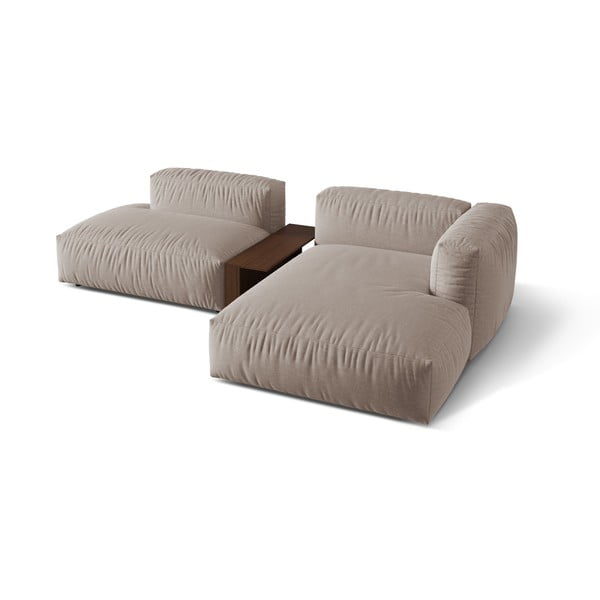 Béžová modulární rohová pohovka (pravý roh) Martina – Micadoni Home-image-2