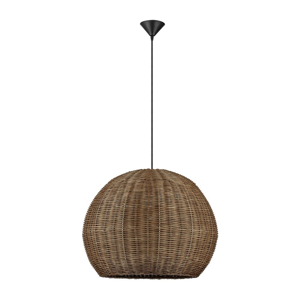 Ratanové závěsné svítidlo v přírodní barvě ø 39 cm Rielo – Nova Luce