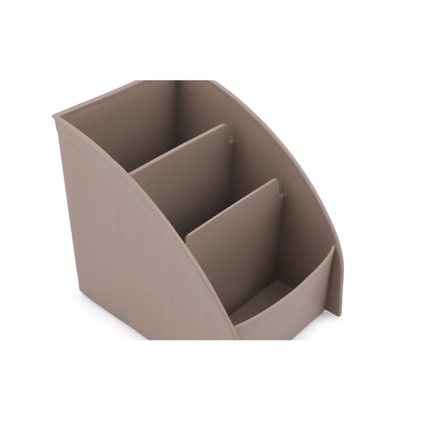 Béžový plastový koupelnový organizér na kosmetiku – Hermia-image-3