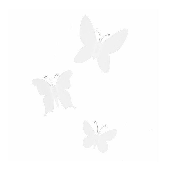 Sada 9 bílých nástěnných 3D dekorací Umbra Butterflies-image-1