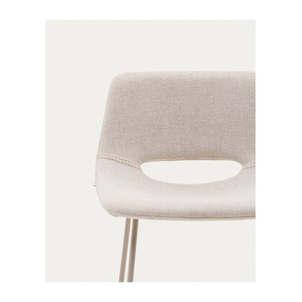 Béžová barová židle (výška sedáku 65 cm) Zahara – Kave Home-image-1