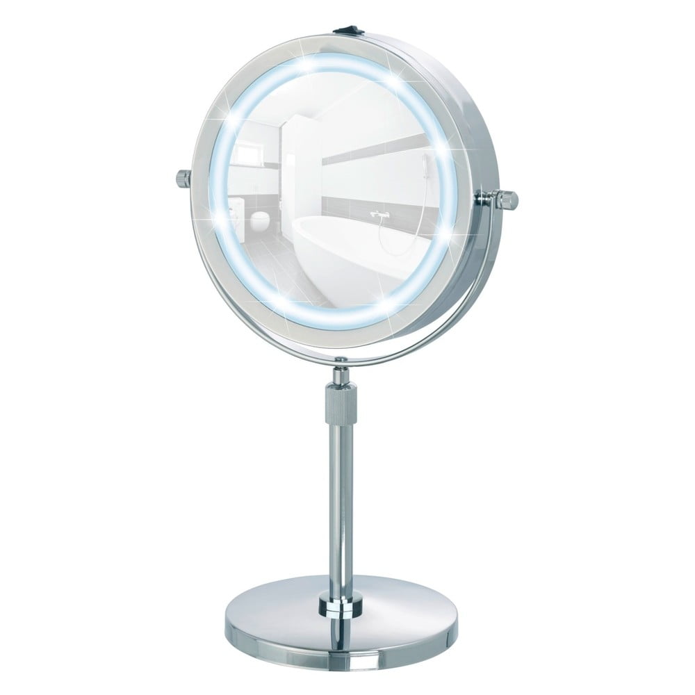 Zvětšovací stolní zrcadlo s LED světlem Wenko Lumi