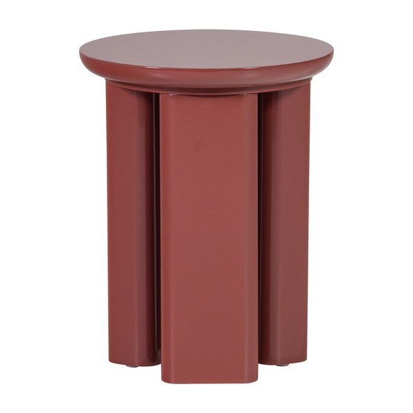 Lesklý kulatý odkládací stolek ø 40 cm Orivo – WOOOD-image-2