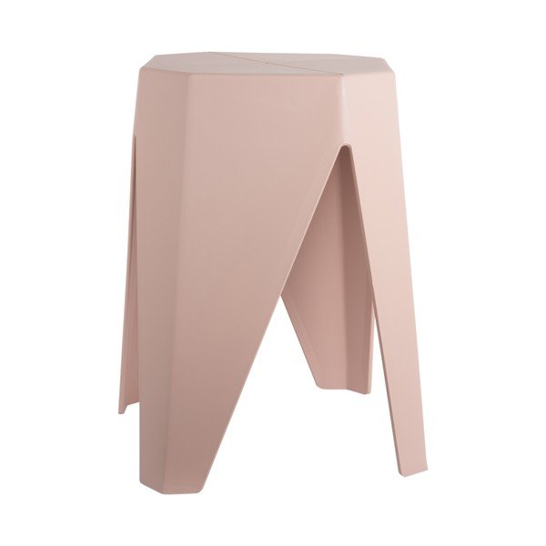 Světle růžová plastová stolička Cherish – Leitmotiv-image-2