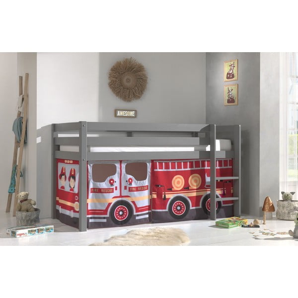 Dětský závěs k posteli 4 ks 195x75 cm Fire Truck – Vipack-image-1