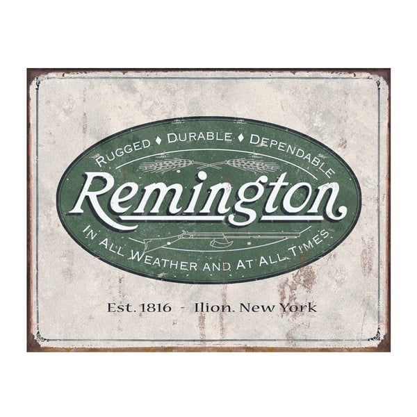 Plechová cedule Durable Remington