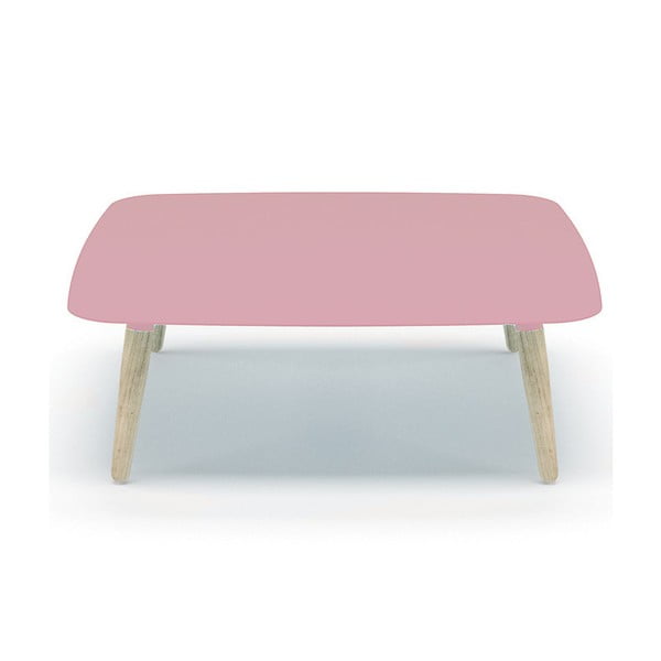 Růžový konferenční stolek MEME Design Nord Quadro