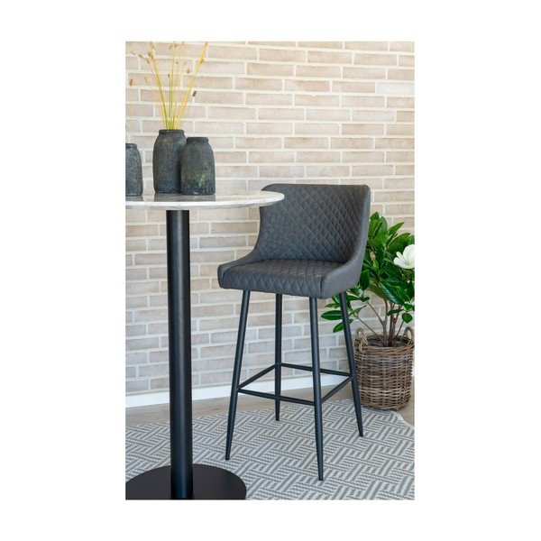 Tmavě šedá barová židle 105 cm Dallas – House Nordic-image-4