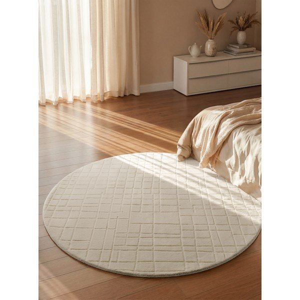 Krémový vlněný kulatý koberec ø 200 cm Kenso – Villeroy&Boch-image-1