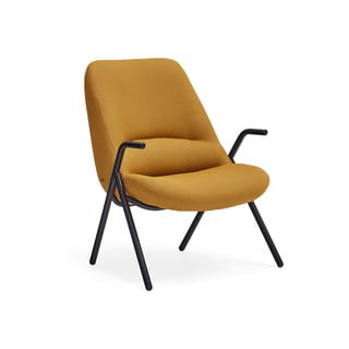 Žluté křeslo Teulat Dins, výška 90 cm