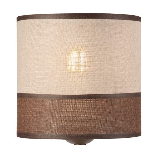 Tmavě hnědá stolní lampa s textilním stínidlem, výška 30 cm Andrea – LAMKUR-image-4