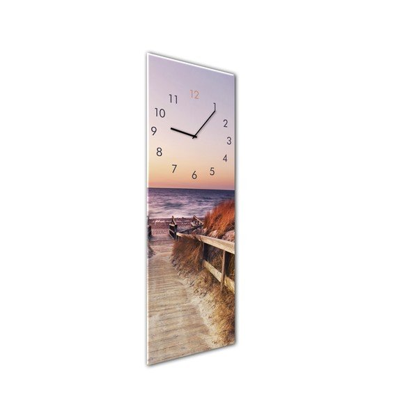 Nástěnné hodiny Styler Glassclock Sunset, 20 x 60 cm-image-1